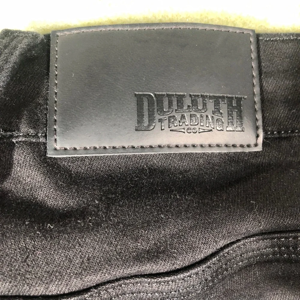 Duluth Trading Co Carpenter Pants Womens 12x31 Black Workwear Straight Leg